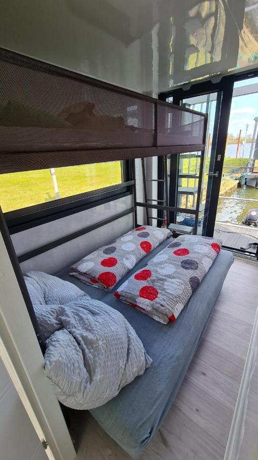 Hausboote Unteres Odertal Hausboot Kranich Hotel Schwedt Kültér fotó