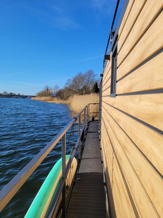 Hausboote Unteres Odertal Hausboot Kranich Hotel Schwedt Kültér fotó